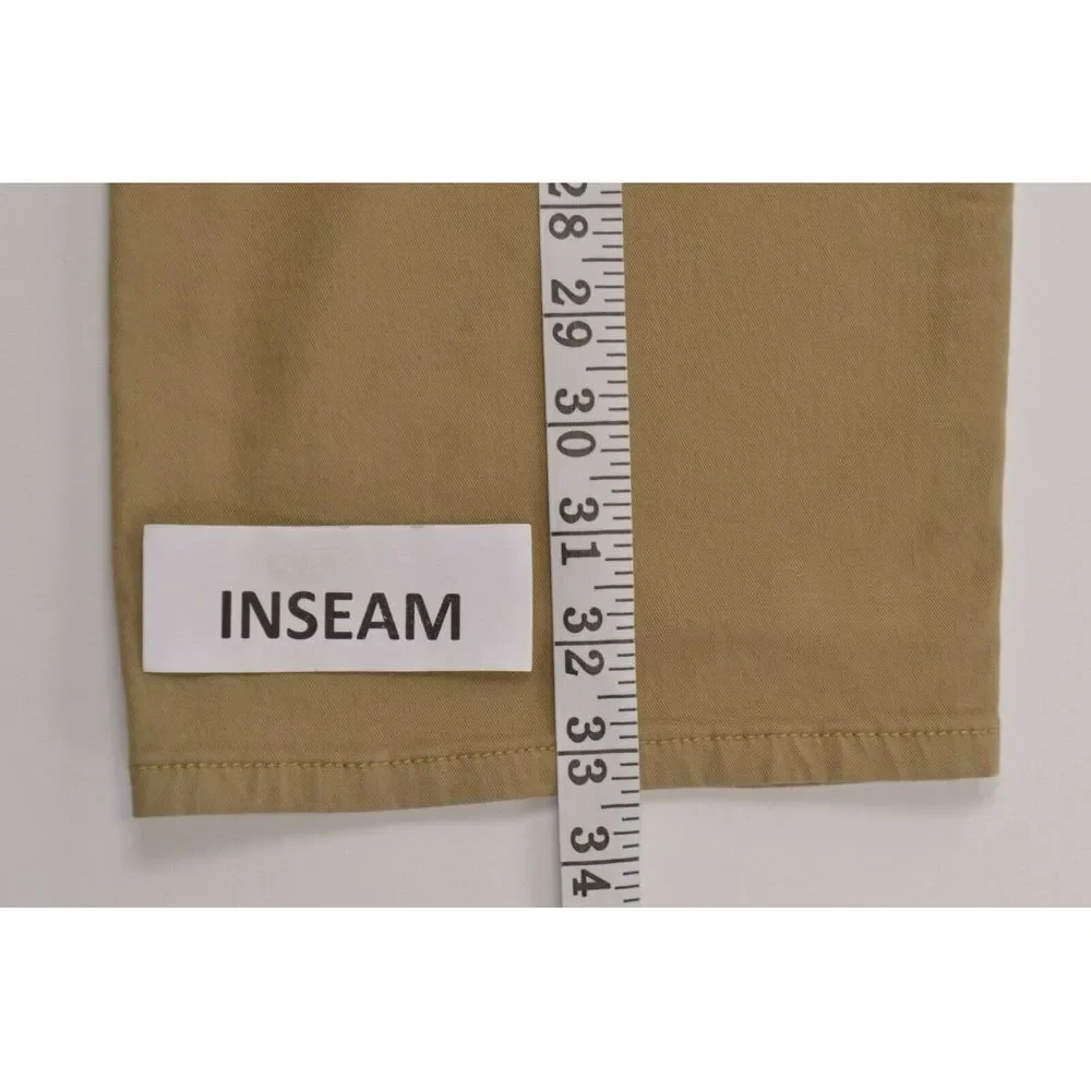 Frame Denim NWT Casual Pants Size 36 In Solid Tan Cotton Blend L'Homme Slim - Picture 9 of 10
